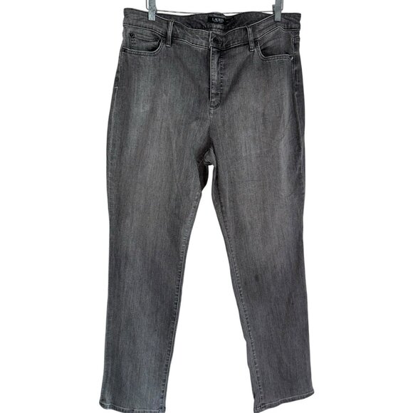 Lauren Ralph Lauren Women’s Premier Straight Curvy Jeans Plus 18W Gray Denim - Picture 1 of 7
